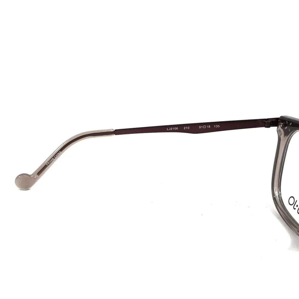 Liu Jo Eyeglasses Frames LJ2106 210 Matte Brown Square Full Rim 51-18-135